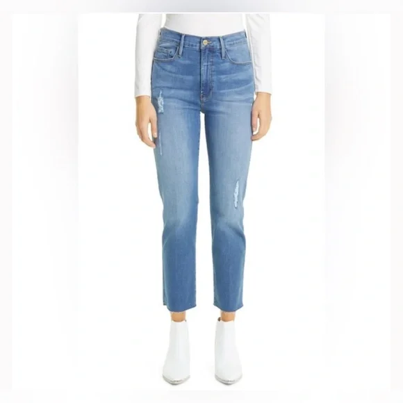 FRAME Le Sylvie Slender Straight Jeans - Picture 3 of 10